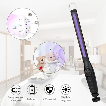 

Portable Ultraviolet Lamp UV Sterilizer Light USB Rechargeable UVC Bactericidal Lamp Handheld Disinfection Germicidal Bulb Drop