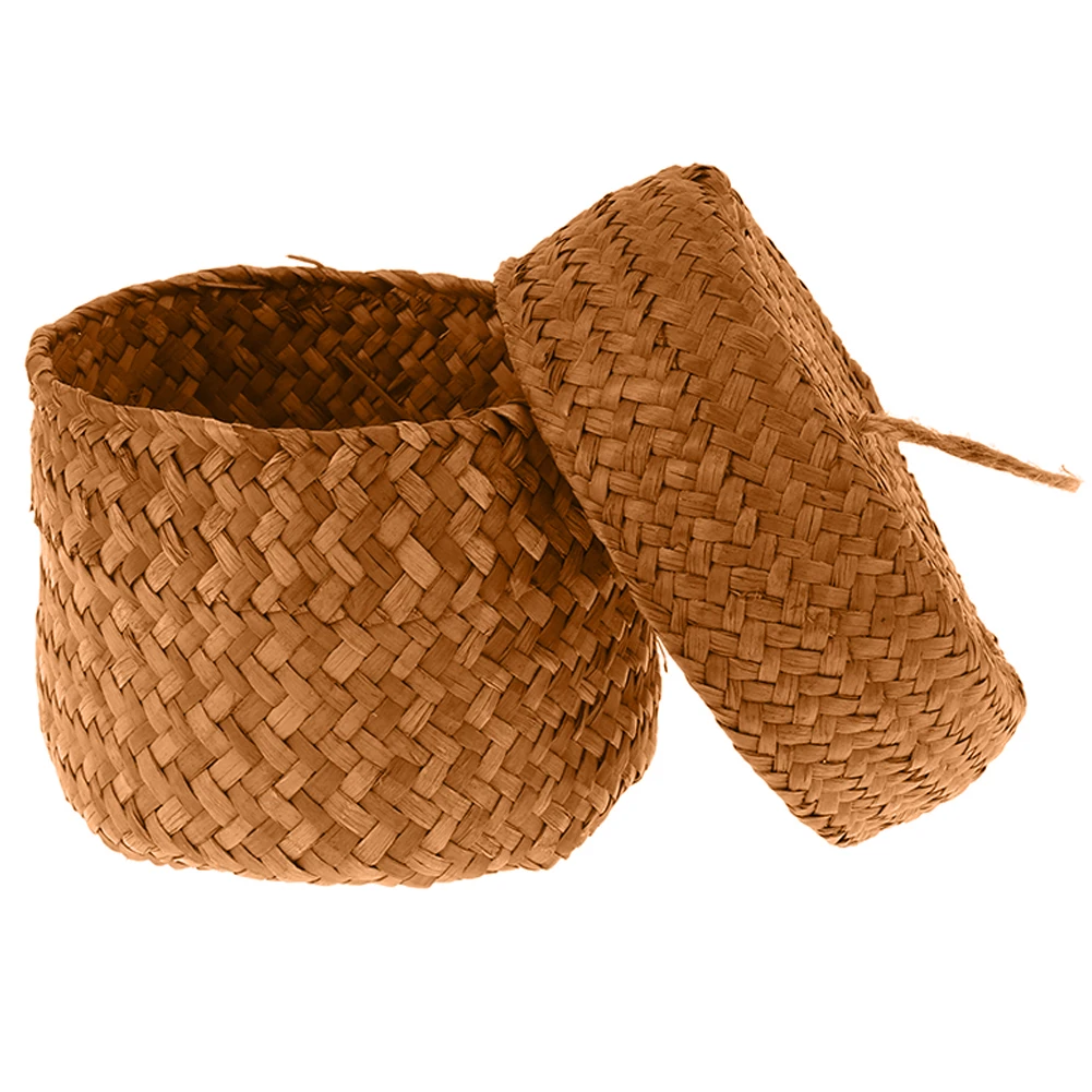 

Handmade Straw Storage Basket Woven Basket Wicker Rattan Planter Pot Flower Storage Container For Garden Wedding Decoration