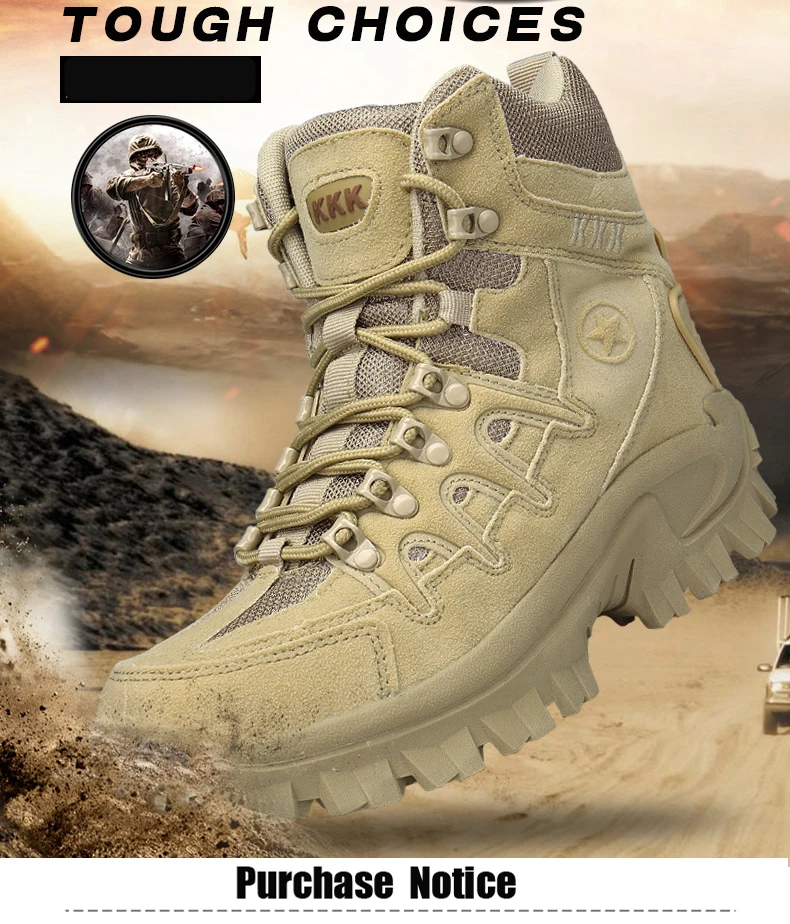 Профессиональные тактические Походные сапоги мужские водонепроницаемые армейские ботинки от попадания песка Кемпинг горные спортивные кроссовки теплые