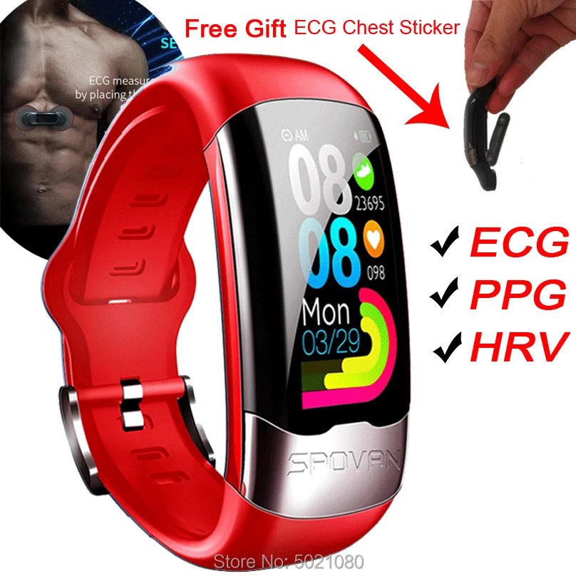 ECG Heart Monitor blood pressure wrist band heart rate monitor ECG