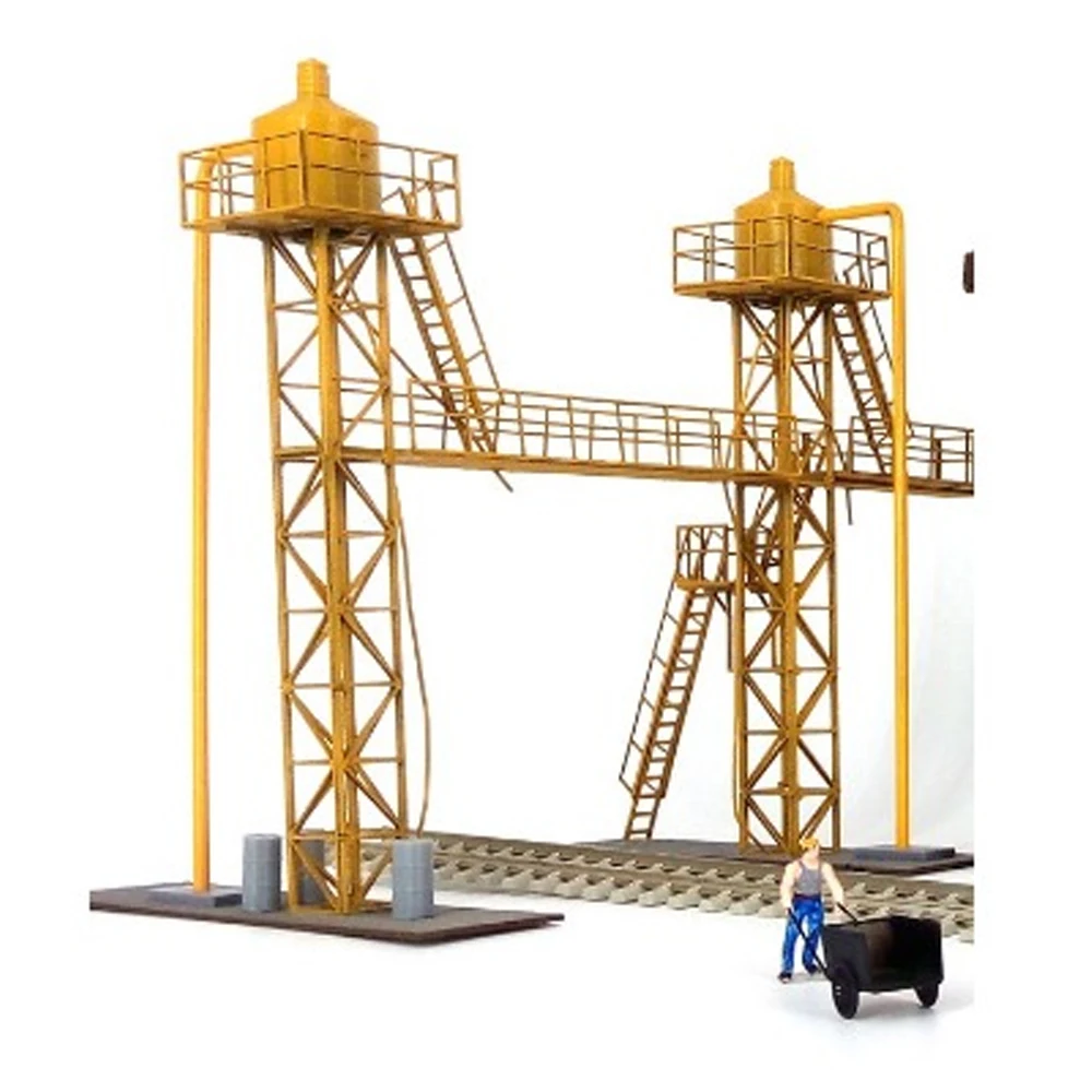 1:87 HO Scale Miniature Internal Combustion Engine Gas Station Model Static Sand Table Scene For Train And Railway Layout - Image 4