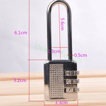

Metal password lock 5.6CM Long beam digital password lock padlock