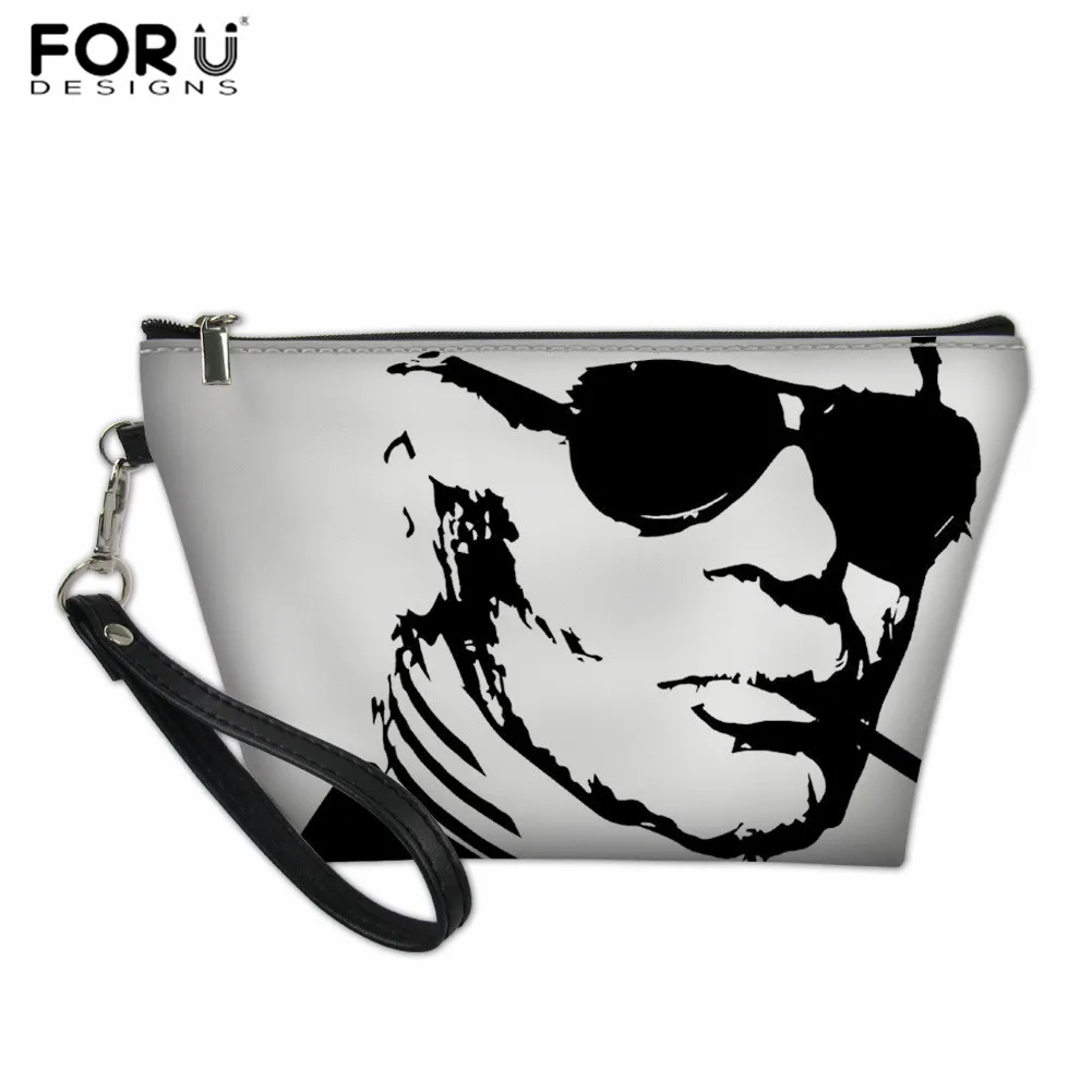 FORUDESIGNS/Водонепроницаемые косметички с рисунком русалки из мультфильма, органайзер для путешествий, крутые сумочки для туалетных принадлежностей из искусственной кожи, модные косметички - Цвет: LH1204Z8