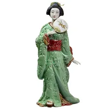 Античная Керамика дамы Япония Кимоно Гейша леди статуя ремесло фарфоровая декоративная фигурка для дома Коллекционная R2420