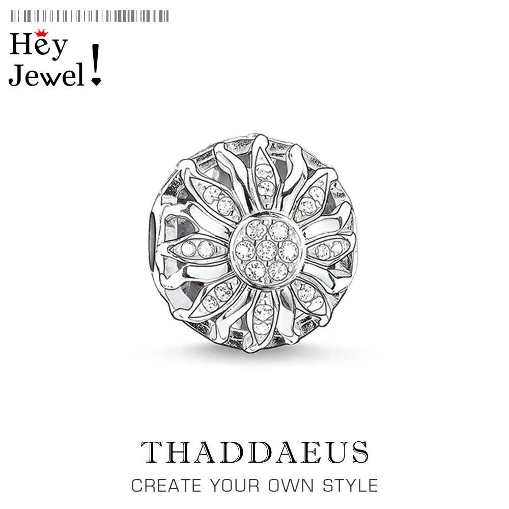 

Beads Sun White CZ, Silver Zirconia Beads Fits Bracelet Thomas Necklace Karma Charms European Jewelry Accessories
