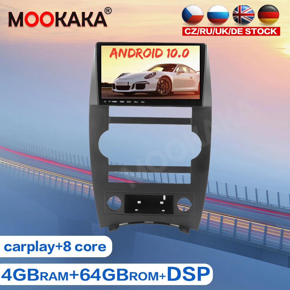 Android 10 0 Авто Радио Стерео Автомобильный GPS навигатор для JEEP Commander 2007 +