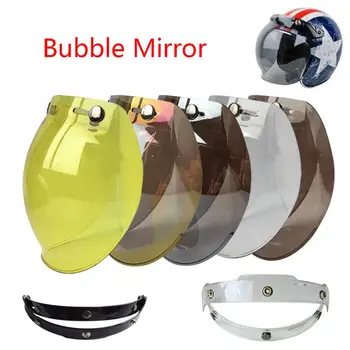 

Unisex Multi Color Motorcycle Windshield for Vintage Helmet for Style Helmet Jet Bubble Shield Visor UV 400 Protection