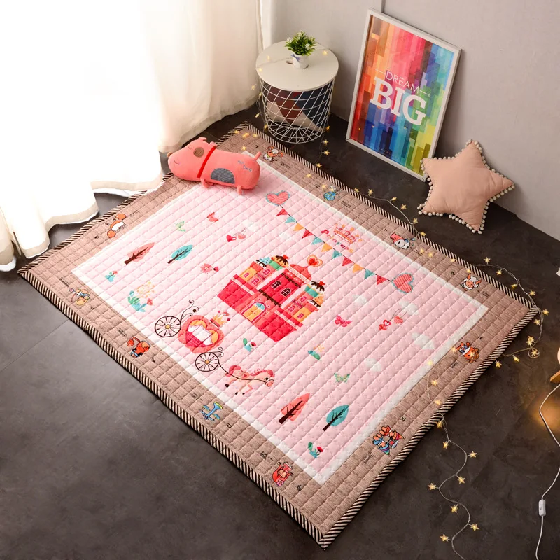 Детская мозаика игровой коврик Детский ковер детские игрушки 145X195X1,5 см машинные моющиеся коврики для гостиной Противоскользящий ковер для спальни - Цвет: 15
