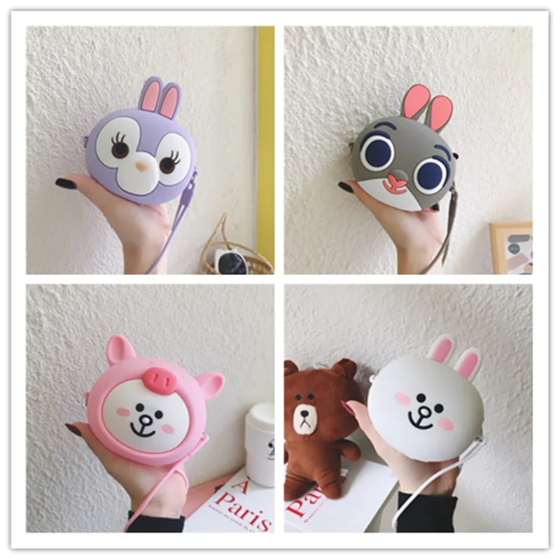 

Cartoon Rabbit Mini Zipper Soft Headphone Case Earphone Box Storage Bag Protective Cable Organizer Portable Earbud Accessories