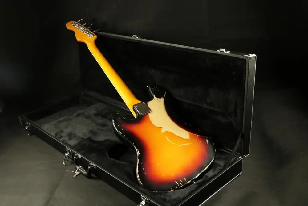 Lzeal sunburst 4 струнная бас-гитара relic heirloom коллектор herritage струны электрогитары