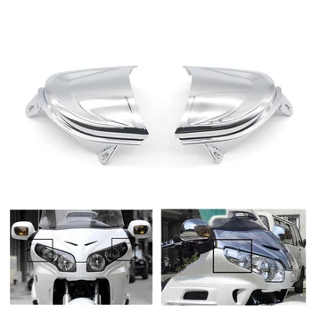 

Front Headlight Corner Cover Trims Corner Decoration for Honda Goldwing GL1800 2001-2010 Chrome
