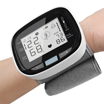

Digital Wrist Sphygmomanometer Accurate Measuring Blood Presure Meter Monitor Heart Rate Pulse Portable Tonometer Health Care