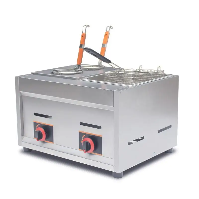 Jinbang JB GH712A газовая фритюрница 1 бак в сочетании с макаронной формочкой 2 корзины