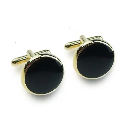 Black and Gold 8 шт./компл. простой Для женщин Для мужчин запонка для рубашки медные запонки одежда Декор Для мужчин Мода запонки рукава аксессуары - Окраска металла: Black and Gold