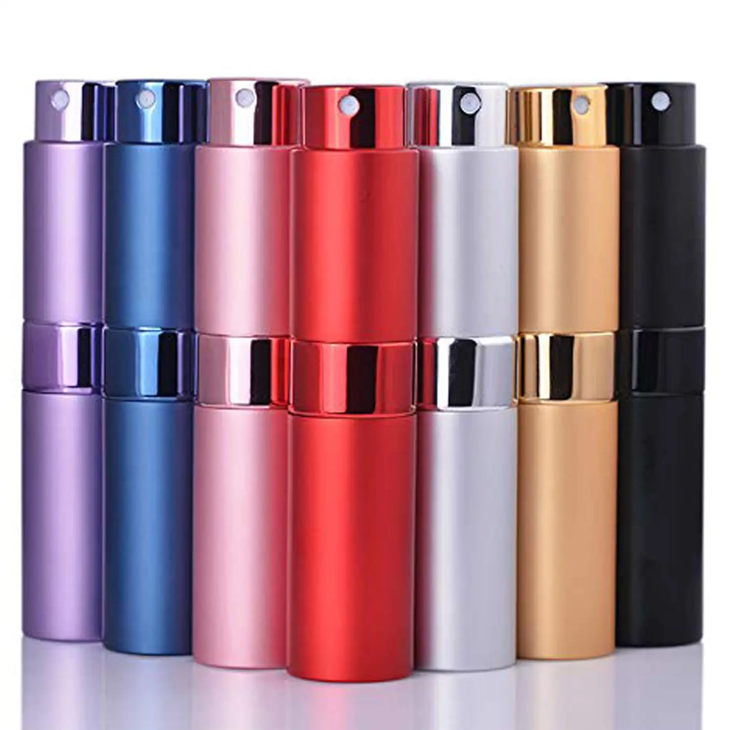 

15ml Empty Perfume Bottles,Refillable Portable Perfume Essential Oil Alcohol Spray Bottle Mini Rotatable Perfume Atomizer