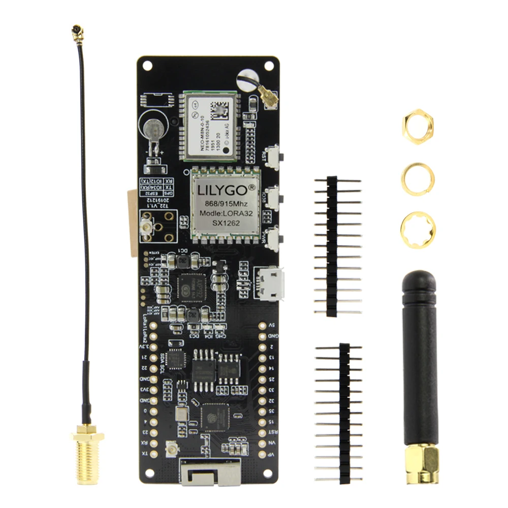 LILYGO®TTGO Т образной балки V1.1 SX1262 LORA 868/915 МГц ESP32 Wi Fi Беспроводной Bluetooth модуль GPS NEO M8N