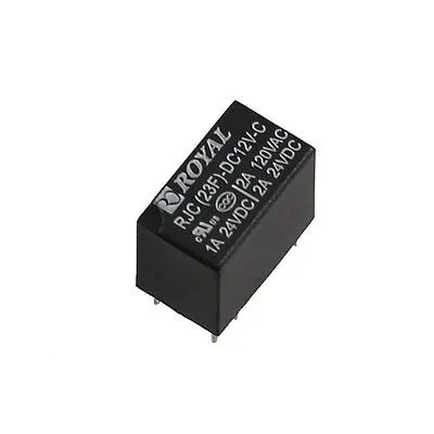 

Black Hard Plastic Case 12V DC DPST 1NO 1NC Power Relay