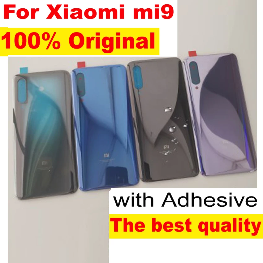 100% оригинальное стекло для xiaomi 9 mi MI9 CC9E MiA3 задняя крышка сменный жесткий