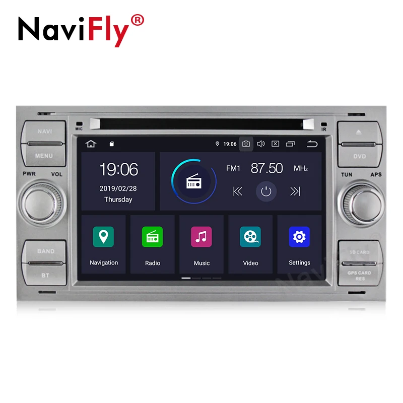 DSP ips 2 din Android 9,0 4G 64G Автомобильный gps для Ford Mondeo S-max Focus C-MAX Galaxy Fiesta transit Fusion подключение kuga dvd-плеер
