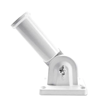 

Home Balcony Wall Mounted Patio Porch Windsock Base Flag Pole Holder With Screws Aluminum Alloy Garden Rust Proof Display Stand