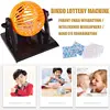 Large Traditional Bingo Game Family Revolving Ball Dispenser Machine Balls Cards 5