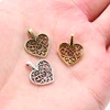 30pcs Charms hollow lovely heart 16x14mm Antique Making pendant fit,Vintage Tibetan Silver Plated Bronze,DIY bracelet necklace ► Photo 3/6