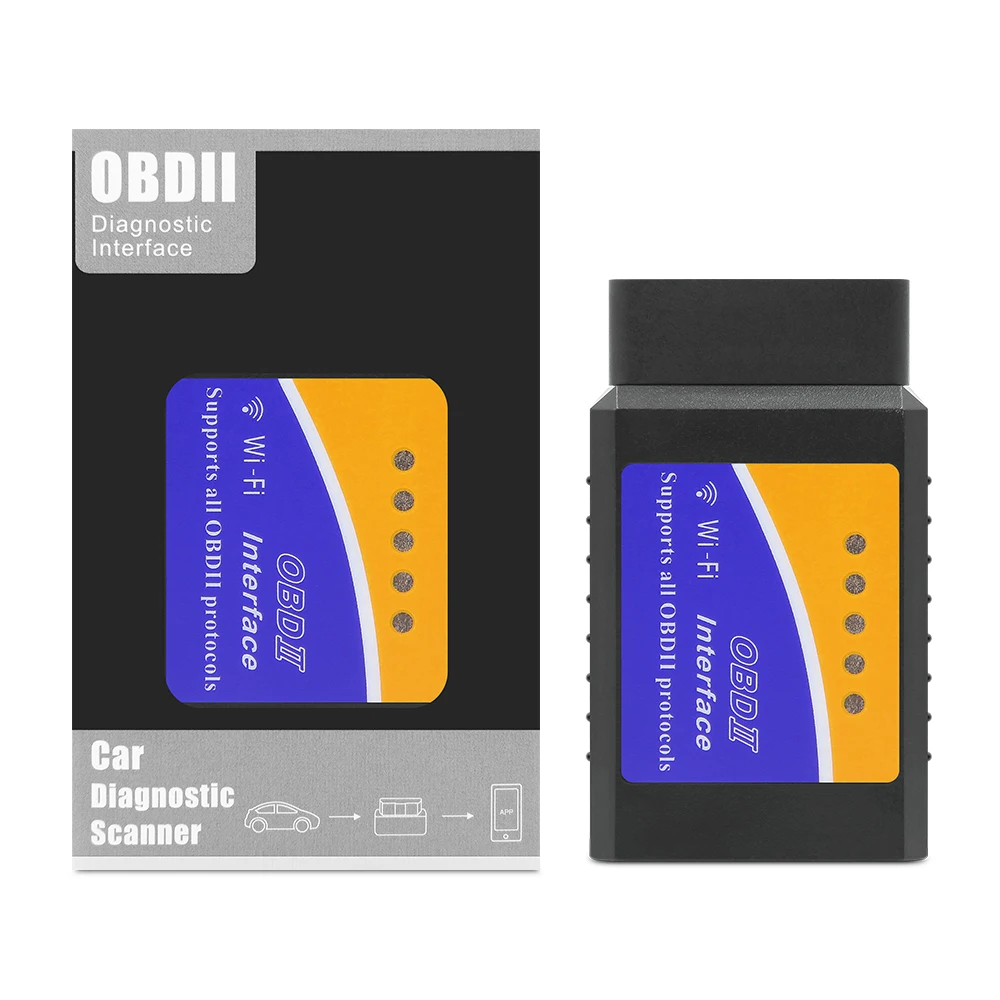 Мини OBD2 ELM327 V1.5 Wi-Fi автоматический диагностический инструмент считыватель кодов неисправностей автомобиля elm 327для IOS/Android/Windows системы для obd 2