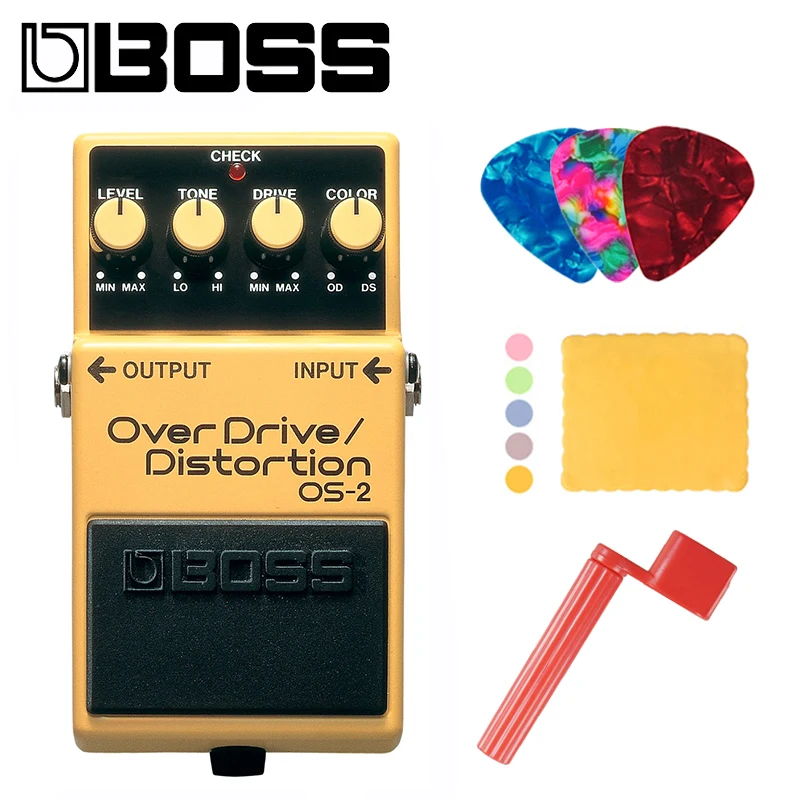 Педаль звуковых эффектов и искажений Boss OS-2 для гитары басов с медиаторами