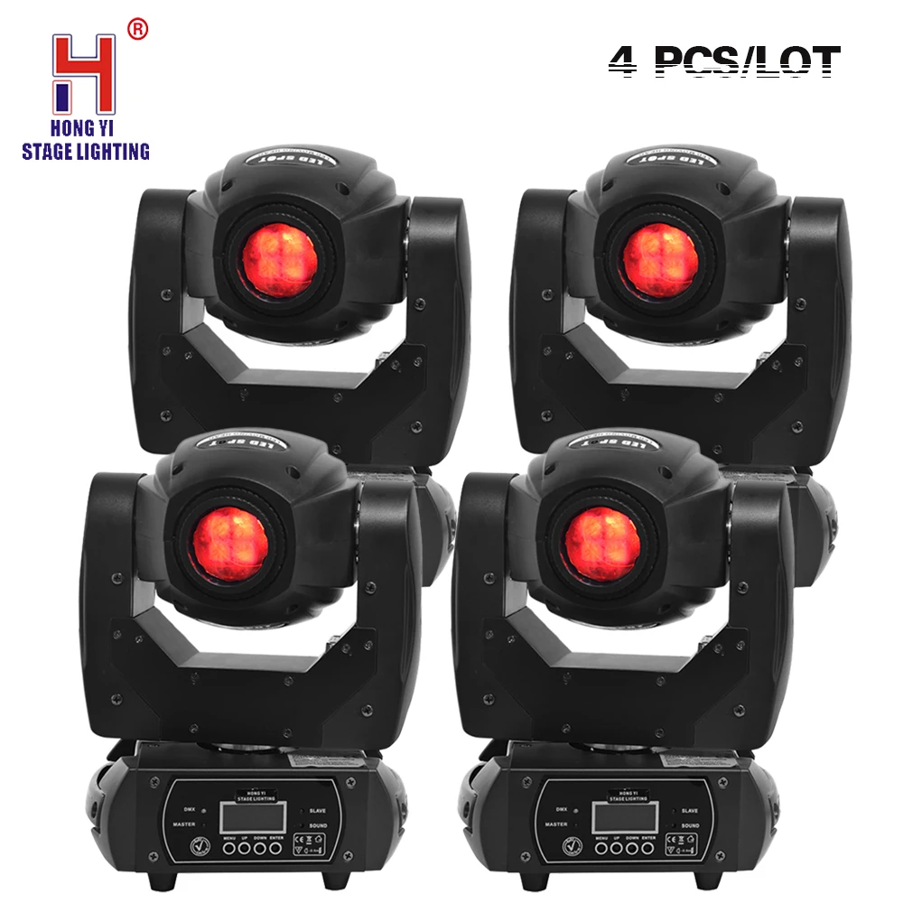 

60W LED Moving Head Light with Remote Gobo Spotlight by DMX Controlled 10/12 Channel for Disco Club Party Stage Light (4pcs/lot)