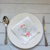 10pcs/lot Print Your Photo Satin Table Napkins Personalized Wedding Bridal Shower Napkin Rehearsal Dinner Hotel Party Napkins 2