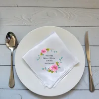 10pcs/lot Print Your Photo Satin Table Napkins Personalized Wedding Bridal Shower Napkin Rehearsal Dinner Hotel Party Napkins 2