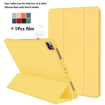 

New Magnetic Case for iPad Pro 12.9 2020 A1670 A1671 A1584 A1652 Smart Shell Stand Cover with Protective soft film