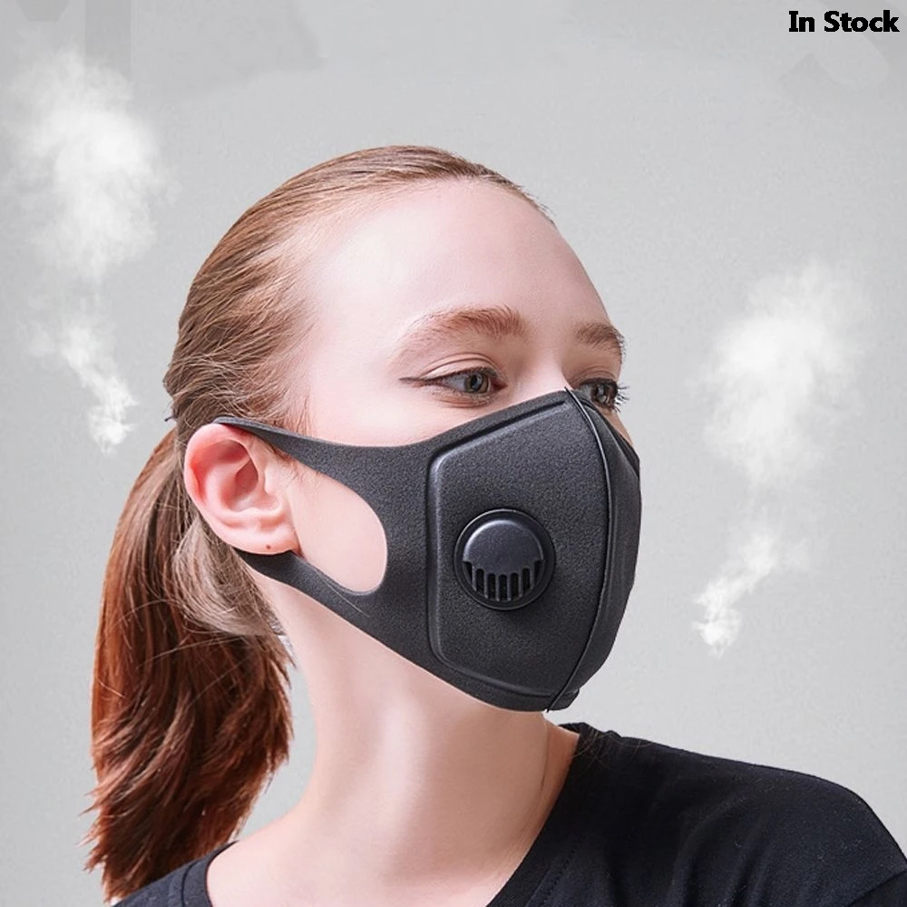 

Black Face Mask Dust Mask Anti Pollution Masks PM2.5 Activated Carbon Filter Insert Can Be Washed Reusable Mouth Masks warm