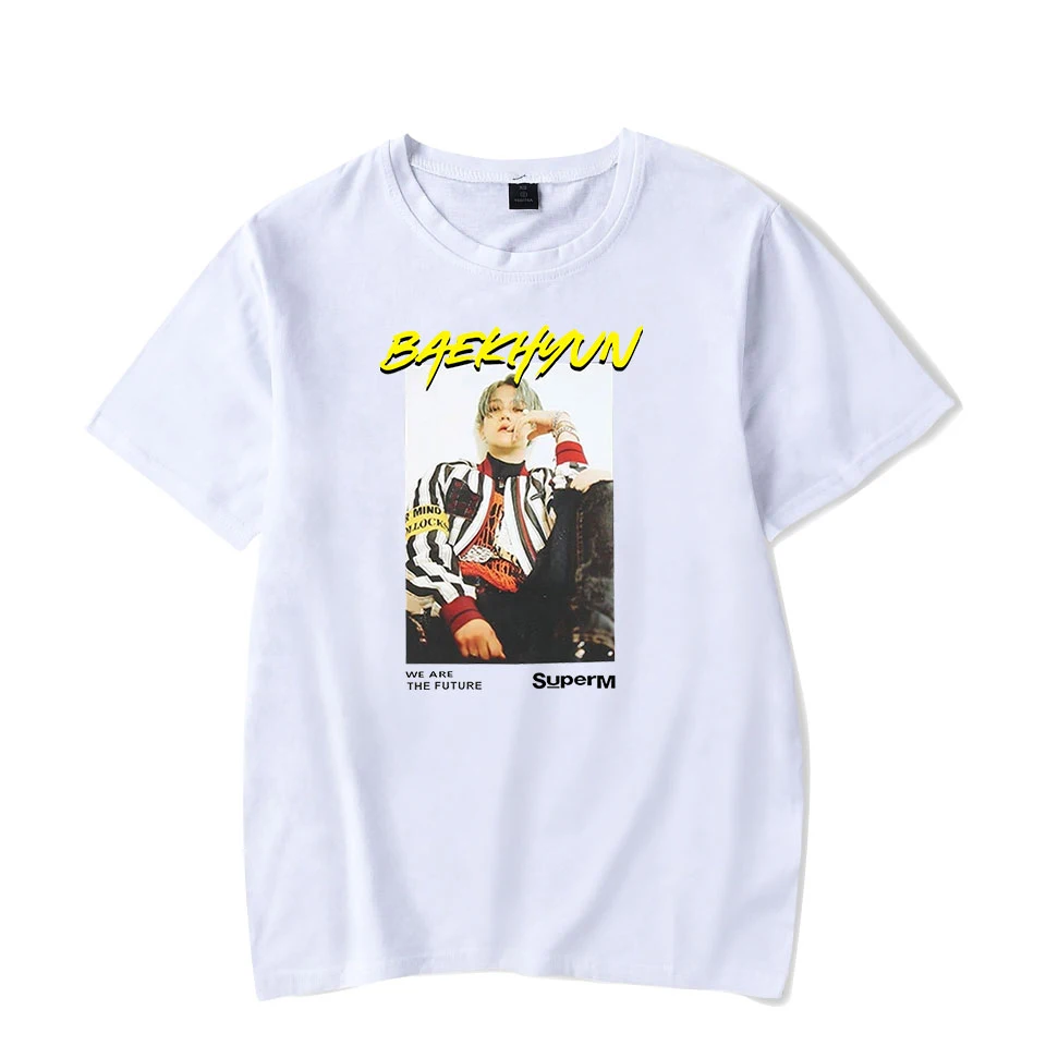 SuperM Vogue, футболка, официальный стиль, женская футболка, Ulzzang Harajuku Kpop SuperM, короткий рукав, графическая футболка, летний топ