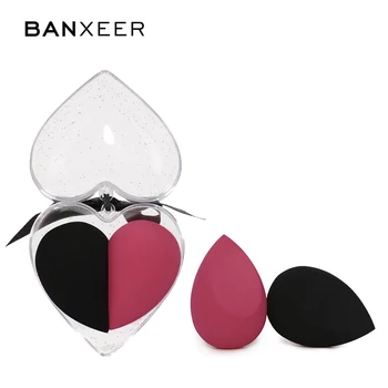 

BANXEER Makeup Sponge 2pcs Easy To Makeup For Face Foundation Powder Concealer Cover Makeup Puff Water-drop Shape Beauty Sponge