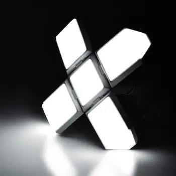 

Industrial Lamp LED Light Folding Safe Square Garage Lamp Deformable Garage Light LED Ceiling Lights For Warehouse Supermarket