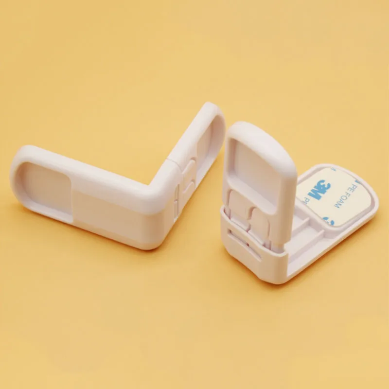 5pcs Plastic Baby Safety Protection safety Children Security Boxes Terminator In Door Product Lock Drawer kid Cabinets From - Цвет: Белый