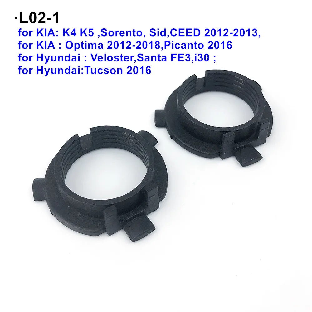 Lamp Holder Headlight Holder LED Lamp Bulb Base Light Bulb Socket Light Holder 2 PC x Car H7 LED Headlight Adapter for KIA K4 K5 Sorento Sid CEED Optima Picanto H7 LED bulb holder Base for Hyundai i30 Tucson