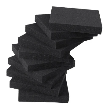 

10pcs 20x20 0.3/1/2/3cm Car Sound Deadener Foam Mat Noise Proof Bonnet Insulation Deadening Foam Cotton For KTV Audio Room Car