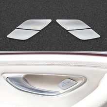 4 pçs para o carro mercedes benz c e glc classe w205 w213 x253 fechadura da porta desbloquear botões capa acessórios do carro decalque do carro adesivos