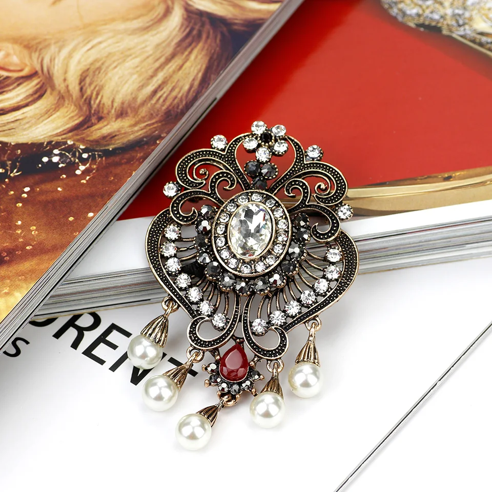 Resin Turkish Women Vintage Brooch | Turkish Vintage Brooch