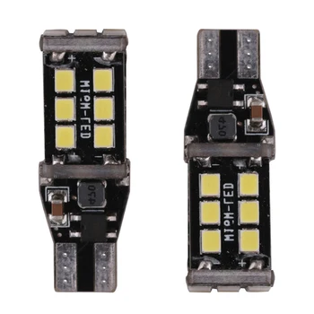 

Parts LED Headlight Accessories 2pcs White Bulb Reverse Light T15 W16W