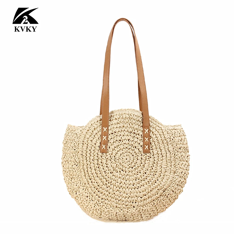 

Полукруглая плетеная сумка ручной работы, женская летняя сумка-мессенджер через плечо, маленькая пляжная сумка для девушек, 2023