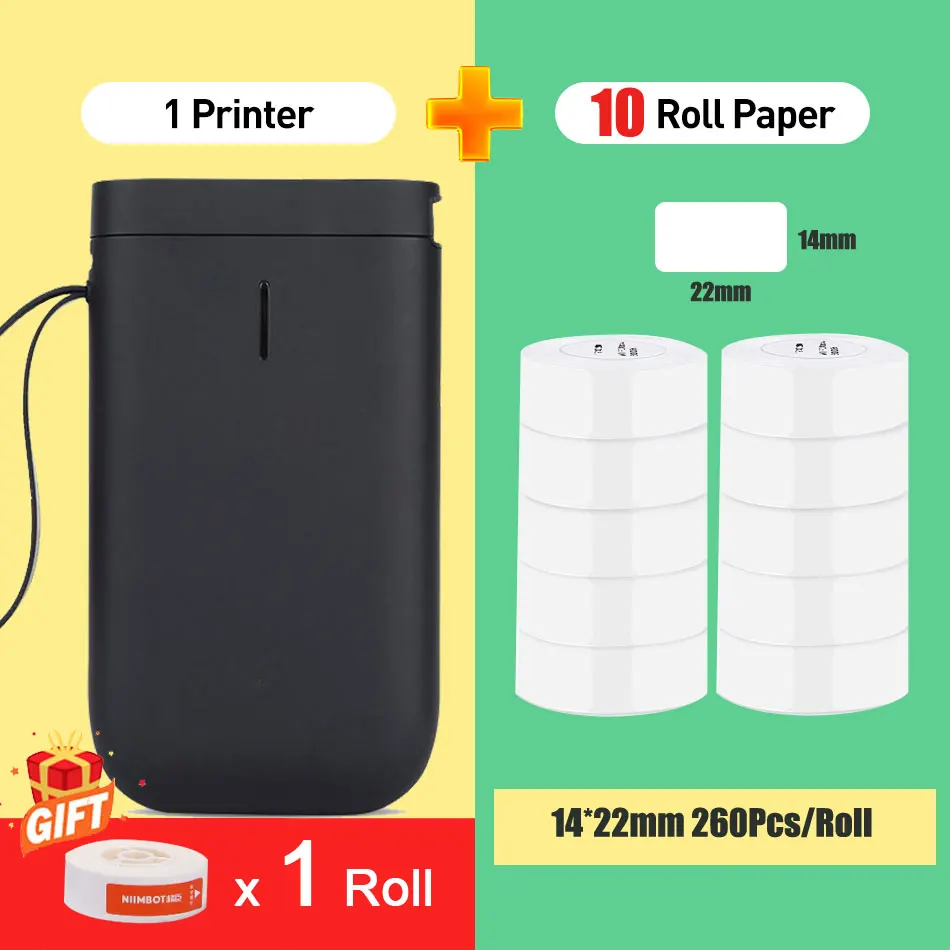 Niimbot D11 Bluetooth Thermal Label Printer label marker Sticker Paper Production Date Self Adhesive Name Tag mini portable printer Printers