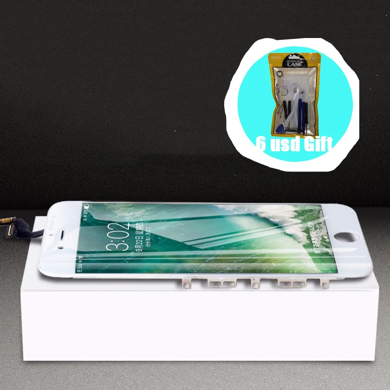 

[6 USD GIFT] for iPhone 6 6S 8 LCD Display Screen Protector for Apple iPhone 6 6S 8 Black White Ecran With Repair Tool
