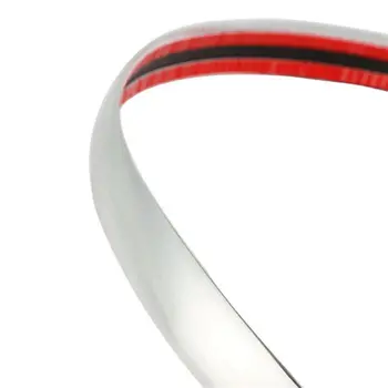 

1 Roll Trim Strip Silver Bright Scratch Resistant Car Adhesive ABS Door Moulding