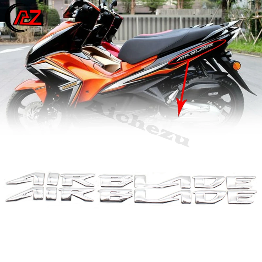 

ACZ Motorcycle 3D Emblem Badge Decal Fuel Tank Sticker Protector Decal Stickers Logo "AIR BLADE" For Honda Air Blade 125 PCX125