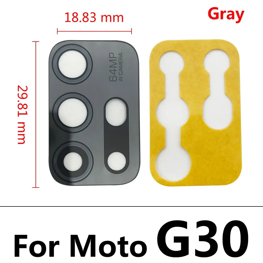 Rear Back Camera Glass Lens For Moto E 2020 E7 E5 Plus One Hyper One Fusion G 5G Play G10 G20 G30 G Stylus Camera Glass Lens photo frame phone Housings & Frames