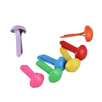 

Set of 200 Mini Parisian fasteners multicolor paper craft Stamping Scrapbooking DIY tool 4.5mm
