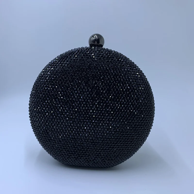 NUPHIA Mini Round Hard Box Ball Shape Party Clutch and Evening Bag for Womens